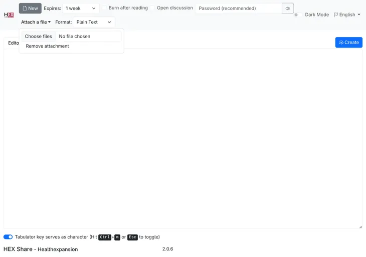 Menu Připojit soubor
